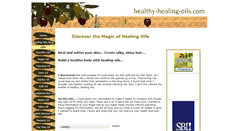 Desktop Screenshot of healthy-healing-oils.com